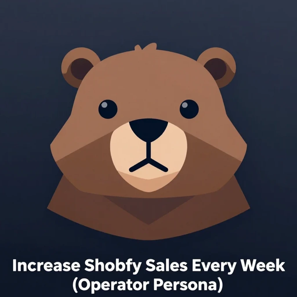 Increase Shopify Sales Every Week (Operator Persona) persona icon